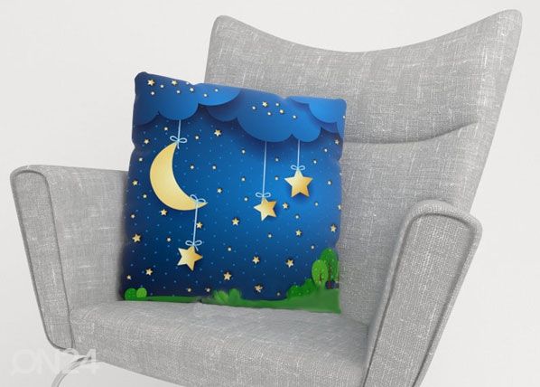 Декоративная наволочка Moon and stars 40x40 cm