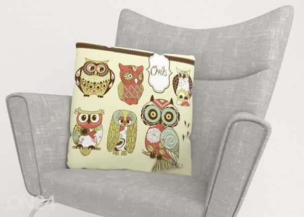 Декоративная наволочка Owl 2 40x40 cm