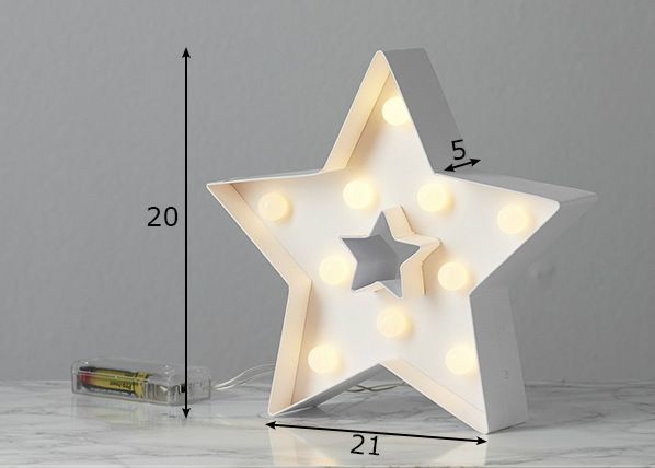 Декоративная LED звезда размеры