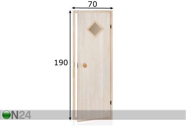 Деревянная дверь для сауны Box 70x190 cm размеры