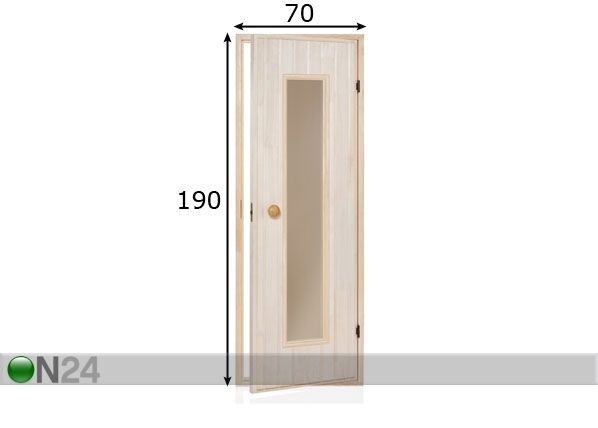 Деревянная дверь для сауны Slim 70x190 cm размеры