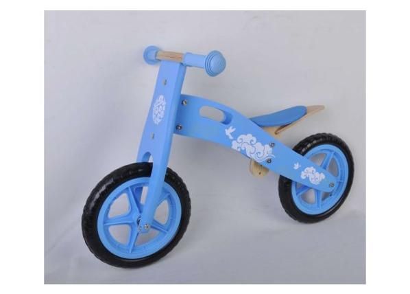 Деревянный балансировочный велосипед 12 дюймов Yipeeh, синий