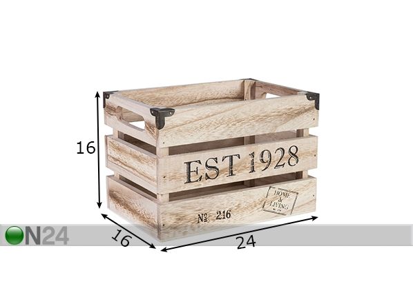Деревянный ящик Cellar 24x16xh16 cm размеры