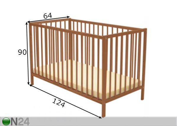 Детская кроватка Britton Hampton 120x60 см размеры
