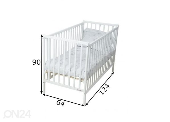 Детская кроватка Britton Hampton 60x120 см размеры