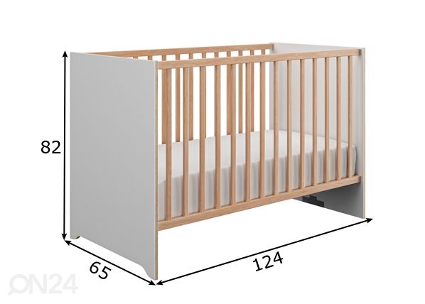 Детская кроватка Intimi 60x120 cm размеры