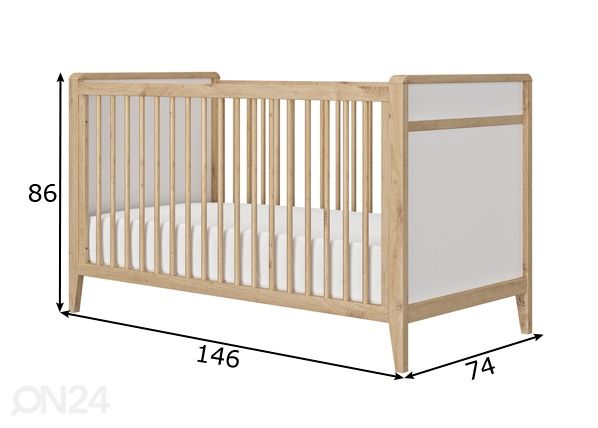 Детская кроватка Lison 70x140 cm размеры