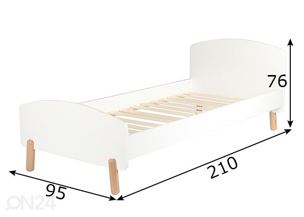 Детская кровать Elli 90x200 cm размеры