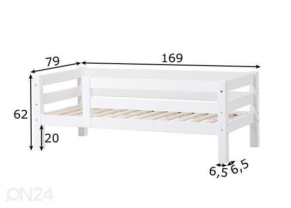 Детская кровать Premium 70x160 cm размеры