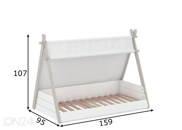 Детская кровать Totem 70x140 cm размеры