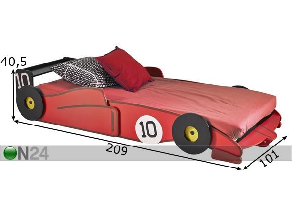 Детская кровать Woody 90x190/200 cm размеры