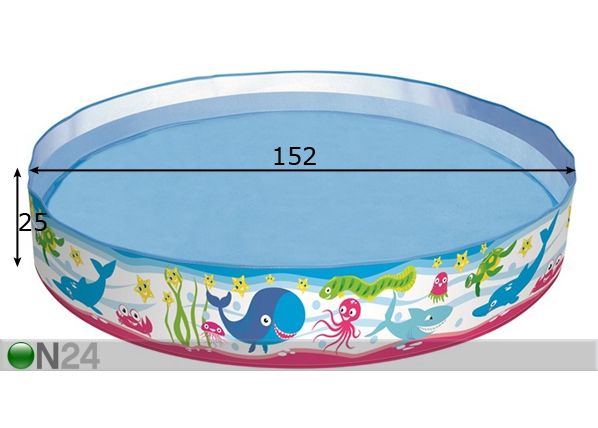 Детский бассейн Ø152cm размеры