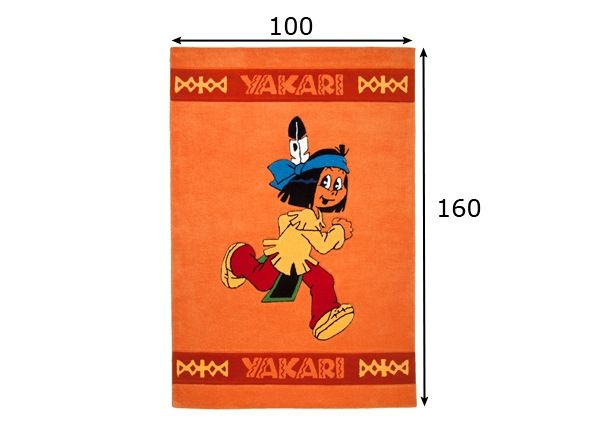 Детский ковер Yakari 100x160cm размеры
