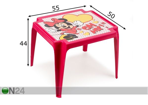 Детский стол Minni размеры