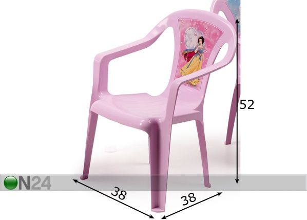 Детский стул Disney "Принцесса" размеры