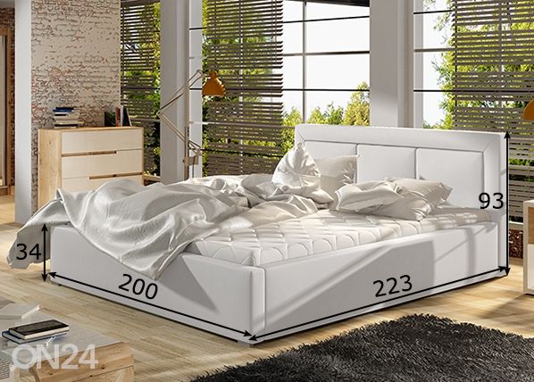Диван-кровать с ящиком 180x200 cm размеры
