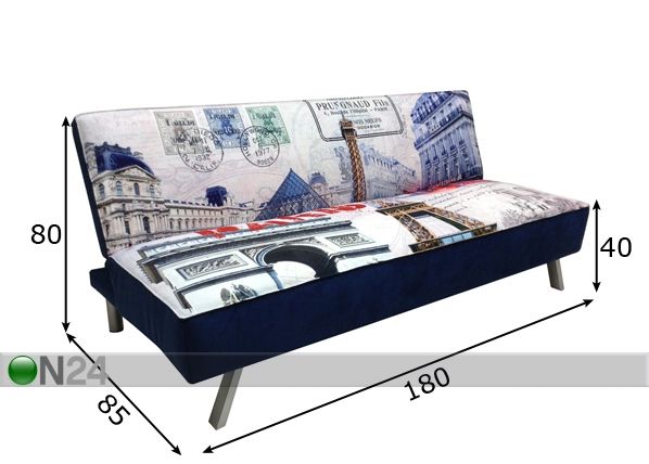 Диван-кровать City Paris размеры