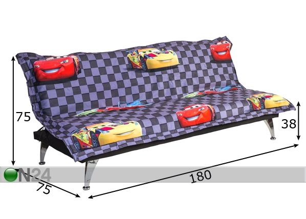 Диван-кровать Cool, Pikne McQueen размеры