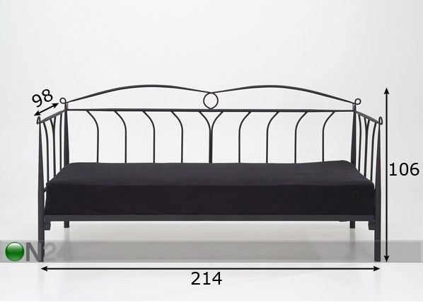 Диван-кровать Line + матрас Inter Bonnel 90x200 cm размеры