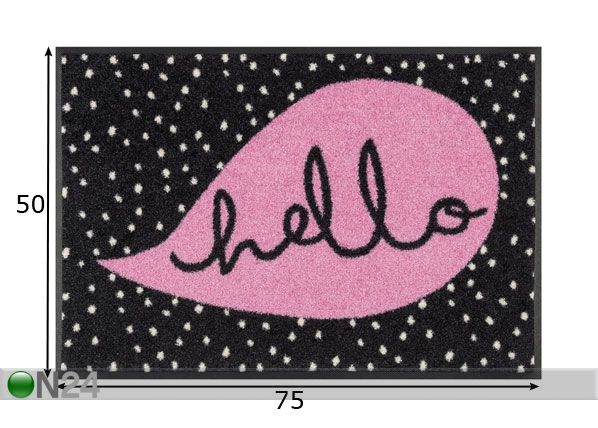 Душевая дверь Hello Dots 50x75 см размеры