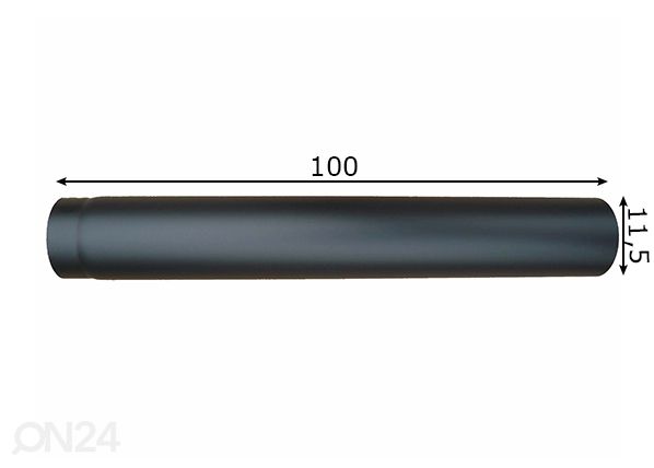 Дымовая труба Ø11,5cm размеры