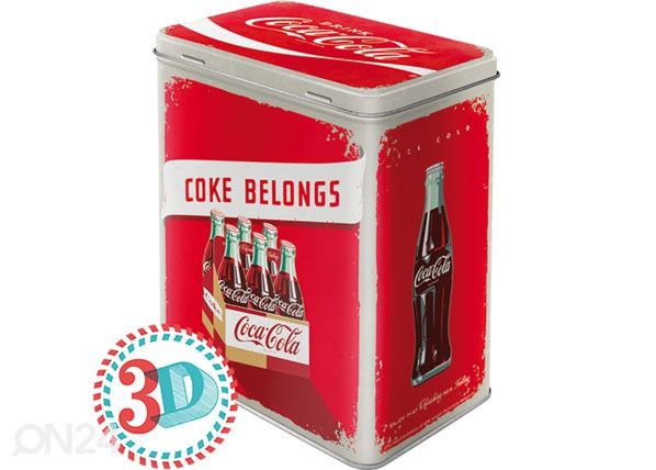 Жестяная банка Coca-Cola Coke belongs 3L