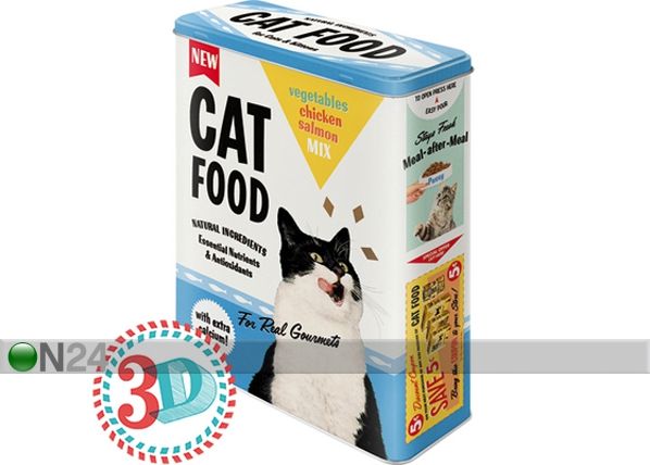 Жестяная коробка 3D Cat Food 4L
