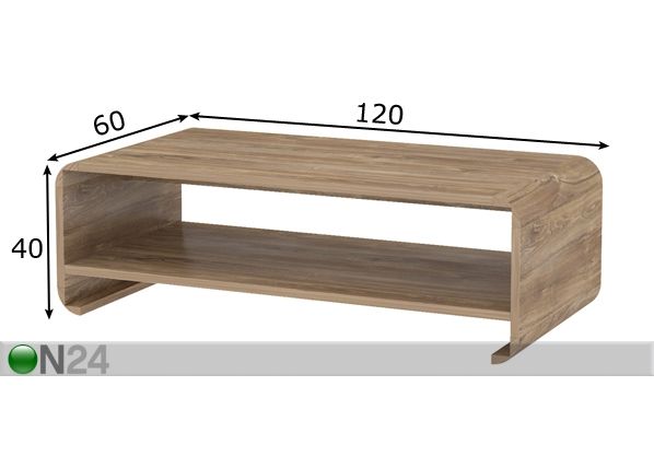 Журнальный стол 120x60 cm размеры