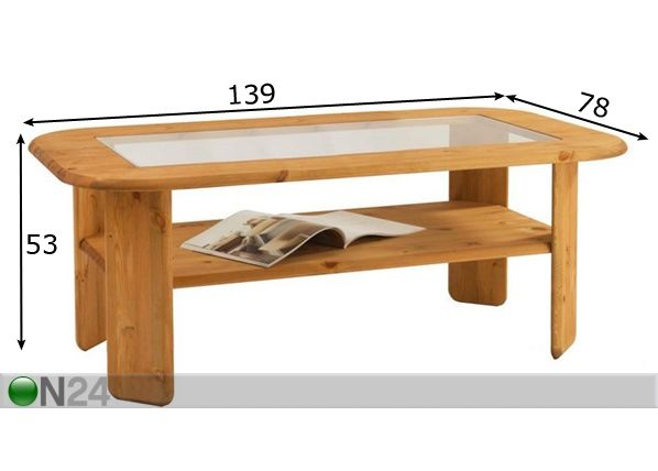 Журнальный стол 139x78 cm размеры