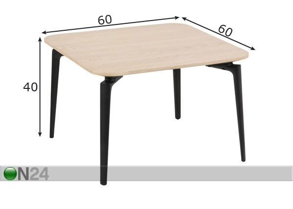Журнальный стол Connect 60x60 cm размеры