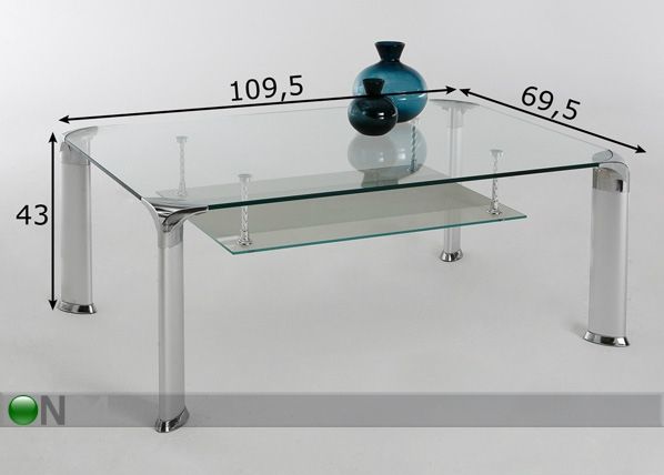 Журнальный стол David II размеры