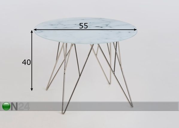 Журнальный стол Prunus Ø 55 cm размеры