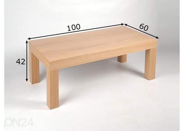 Журнальный стол Ruut 100x60 cm размеры