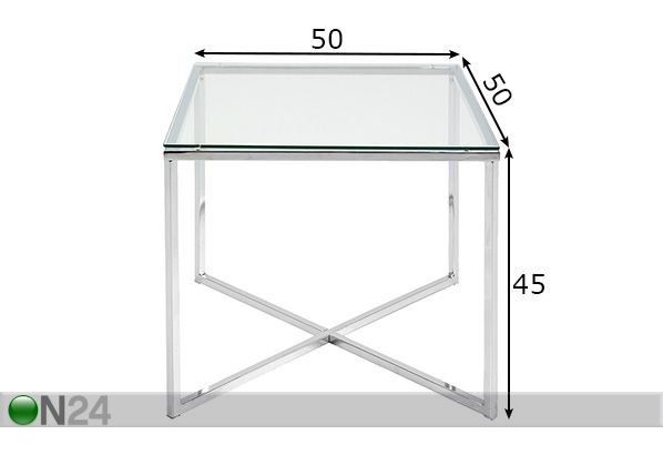 Журнальный стол Space 50x50 см размеры