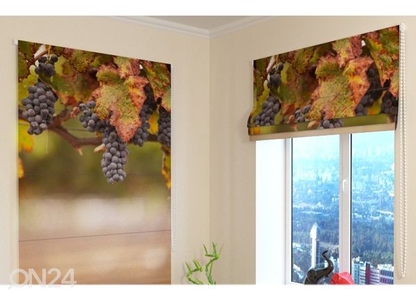 Затемняющая римская штора Autumn Grapes 120x140 cm
