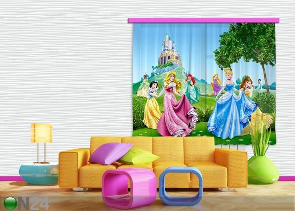 Затемняющее фотошторы Disney Princess 180x160 см