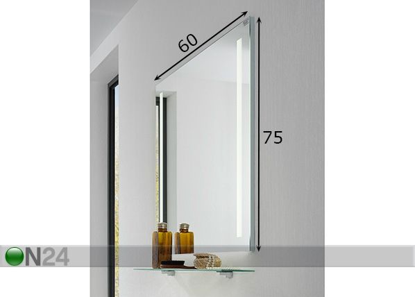 Зеркало со светильником Lima 60x75 cm размеры