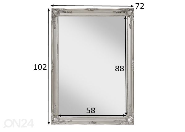 Зеркало 72x102 cm размеры