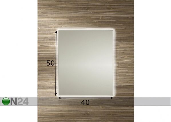 Зеркало Lady LED 40x50 см размеры