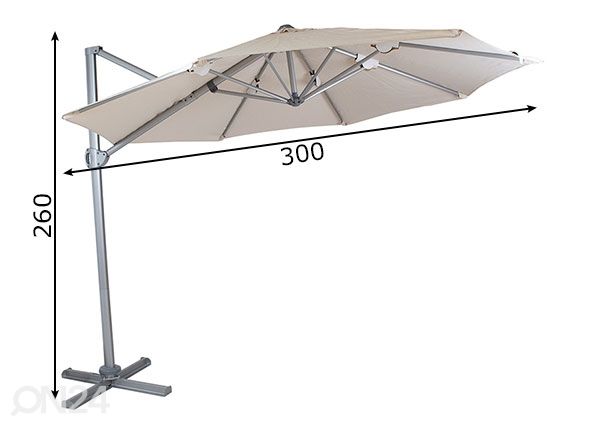 Зонт от солнца Roma Ø 3 м размеры