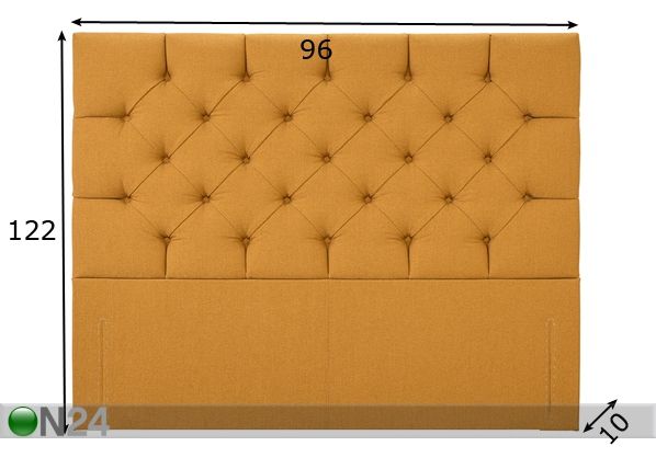 Изголовье кровати Chesterfield 96x122x10 cm размеры