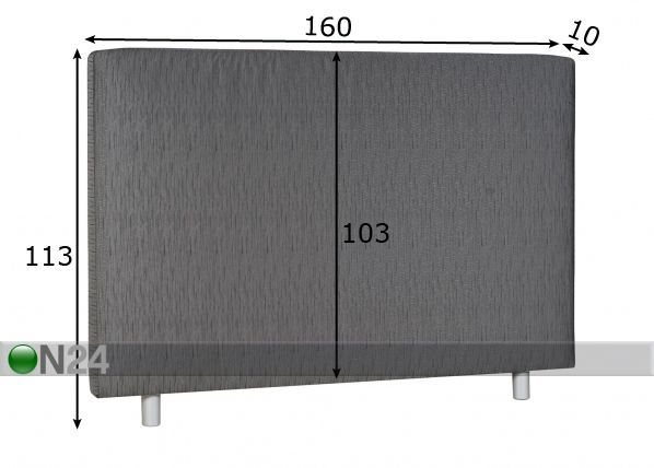 Изголовье кровати Standard 160x113x10 cm размеры