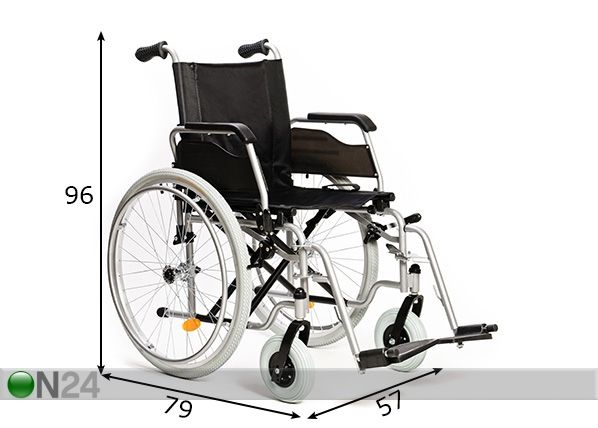 Инвалидная коляска Solid Plus размеры