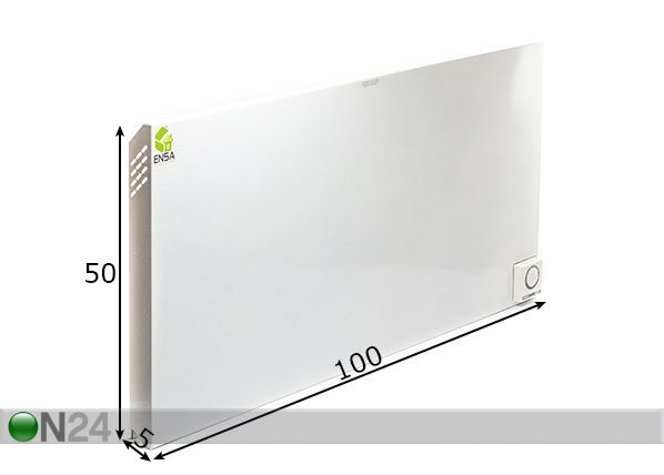 Инфракрасная панель для отопления P750T, 750 W размеры