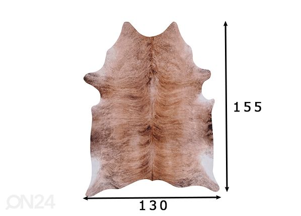 Искусственная шкура животного Xeno 130x155 см, коричневый размеры