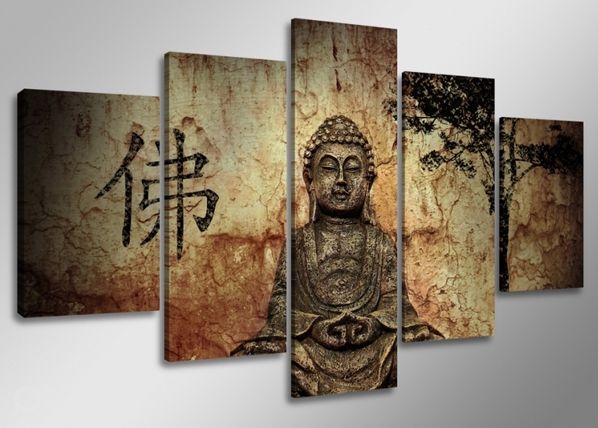 Картина из 5-частей Будда