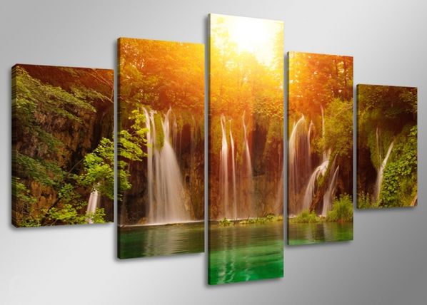 Картина из 5-частей Солнечный водопад