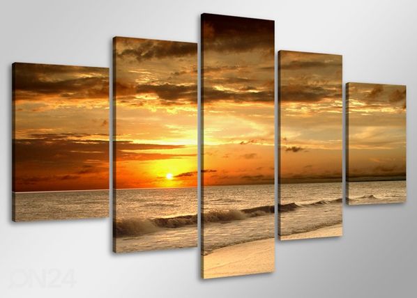 Картина из 5-частей Солнечный закат