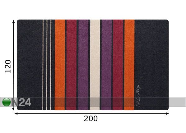 Ковер Block Stripes 120x200 cm размеры