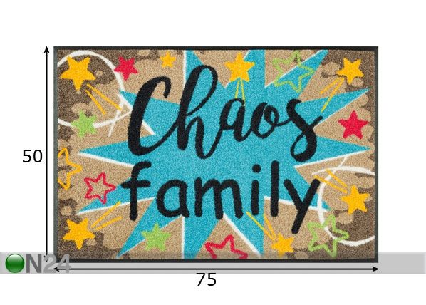 Ковер Chaos Family 50x75 cm размеры